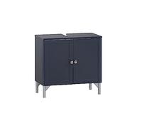 Schildmeyer Jesper - Mobile base lavabo, legno derivato, 60.2 x 32 x 58,5 cm, blu notte