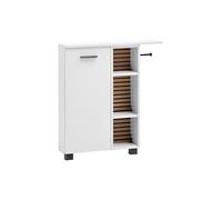 Schildmeyer Katta 158593 - Armadio per nicchia effetto pannello acustico, 70,7 x 17,0 x 74,3 cm, colore: Bianco opaco