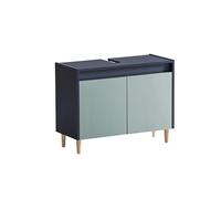 Schildmeyer Lovis 157034 - Mobile base lavabo, 80 x 33 x 60,1 cm, blu notte - blu tortora