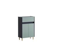 Schildmeyer Lovis 157064 - Mobile base credenza, 56,9 x 33 x 90,3 cm, blu notte - blu tortora