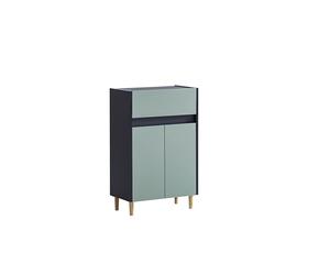 Schildmeyer Lovis 157064 - Mobile base credenza, 56,9 x 33 x 90,3 cm, blu notte - blu tortora