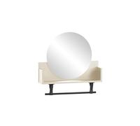 Schildmeyer Lovund 157680 - Scaffale con specchio e portasciugamani, colore: Crema