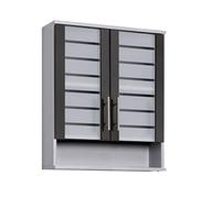 Schildmeyer Pensile Niko 113290, argento-antracite lucido, 59,8/20,5/70,8 cm
