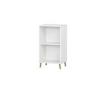 Schildmeyer - Scaffale libreria, in legno derivato, bianco, 2,3 x 17,4 x 70,2 cm