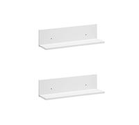 Schildmeyer Set di 2 mensole Torge 160048, bianco opaco, 60 x 17,3 x 15,7 cm