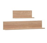 Schildmeyer Visby 160940 - Set di 2 mensole in rovere chiaro