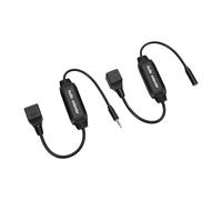 Schimer 3.5mm to RJ45 Sound Extender per Cavo CAT5 CAT5e CAT6 | Adattatore Estensione Stereo, Installazione Plug-and-Play, Supporta Altoparlanti Attivi e Set-top Box, Trasmissione del