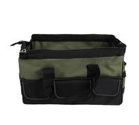 Schimer Borsa per Attrezzi da 16 Pollici Resistente con 25 Tasche | Struttura in Tessuto Oxford, Strisce Riflettenti per la Sicurezza in Condizioni di Scarsa Illuminazione, Tracolla