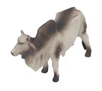Schimer Figurina di Toro Modello di Bestiame in Plastica Dettagliata per la Decorazione Domestica e Mini Fattoria Fai-da-te 1 Pezzo