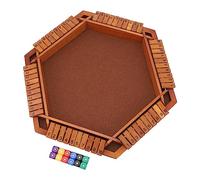 Schimer Gioco a Scatola Chiusa Divertente Gioco di Dadi Matematici per Intrattenimento Familiare 1-6 Giocatori Al Coperto in Tiglio 15 X 13,2 Pollici