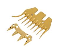 Schimer Lame di Ricambio per Cesoie per Pecore, Color Oro, Curve, 9 Denti,