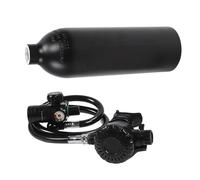 Schimer Mini Bombola Subacquea Dal Design Elegante e Leggero per lo Snorkeling e le Immersioni con Bombola di Ossigeno da 1 Litro (Nera)