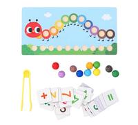Schimer Perline con Clip in Legno Giocattolo Giochi di Matematica Educativi