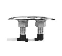 Schimer Pull Up Boat Cleat 6 Inch, Retractable Marine Grade 316 Stainless | Specchio Lucidato a Mano, Piastra di Rinforzo Posteriore con Dadi di Bloccaggio, Adatto per Barca da Pesca, Cruiser,