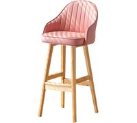 Schionati sgabelli bancone per l'isola della Cucina, Telaio in Legno, capacità di libbre, Sgabello da Bar Alto Imbottito (rosa-1ps, 64 cm)