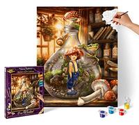 Schipper- der Wichtel Animal Numeri, Il Gnomo - Dipingere Immagini per Adulti, con Pennello e Colori acrilici, 40 x 50 cm, Multicolore, 609130846