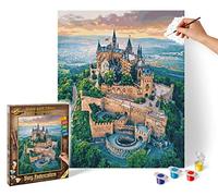 Schipper- Uccello Dipingere con i Numeri, Burg Hohenzollern, Immagini per Adulti, con Pennello e Colori acrilici, 40 x 50 cm, Verde, Medio, 609130882