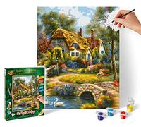 Schipper-Naturale Numeri-Old English Cottage-Dipingi Immagini per Adulti, pennelli e Colori acrilici, 24 x 30 cm, Multicolore, 609240831