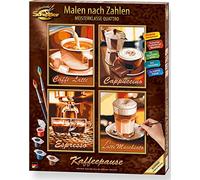 Schipper 609340553 "Coffee Break Quattro Paint By Numbers Board