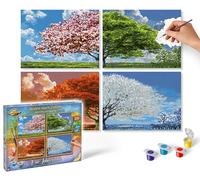 Schipper Numeri, Stagioni, dipingi per Adulti, Inclusi pennelli e Colori acrilici, Quattro 18 x 24 cm, Medio, 609340902