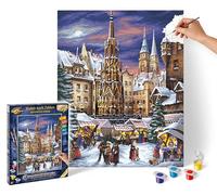 Schipper 913 0336 - Dipingere con i Numeri, Mercatini di Natale di Norimberga, 40x50 cm [Importato da Germania]