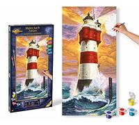 Schipper 9220 399 - Disegnare coi Numeri, Faro, 40x80 cm