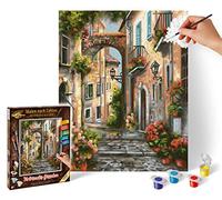 Schipper- Edificio Numeri-Dipingi Immagini per Adulti, pennelli e Colori acrilici, 24 x 30 cm, Multicolore, Medio, 609240826