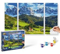 Schipper-Panoramic Alpine St Magdalena Pittura per Numero, Colore Verde, 609260760
