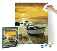 Schipper 609130885 - Disegnare A Numeri - Barca Pesca Sulla Spiaggia - Nuovo