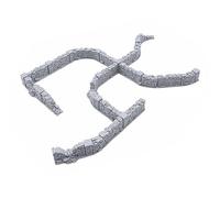 Schist Stone Fences - DND Terrain Compatibile con Dungeons and Dragons, Warhammer 40k, 28 mm Miniature Wargaming, Tabletop RPG, Wargame Scenery
