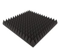 Schiuma a piramide (antracite, ca. 49 x 49 x 7 cm) per isolamento acustico