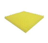 Schiuma a piramide (giallo ca. 49 x 49 x 5 cm) per isolamento acustico