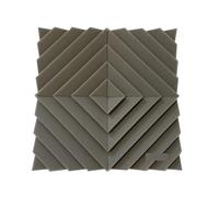 Schiuma acustica a nido d'ape, Pannelli In Schiuma Acustica 300x300x25mm Nero Grigio 12 Pz(Grey)