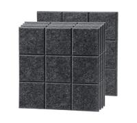 Schiuma acustica a nido d'ape, Pannelli In Schiuma Acustica Autoadesivi Multicolor 6/12pz(Dark Gray,6pcs)