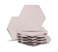 Schiuma acustica a nido d'ape, Pannello in schiuma acustica 12 pezzi 11,8x10,2 pollici 0,8-1, cm di spessore for studio, casa, ufficio(0.9cm High Density)