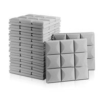 Schiuma acustica a nido d'ape, Pannello in Schiuma Acustica 12 pz Multicolor 30x30x5 cm(Grey)