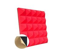 Schiuma acustica Labs, Pannelli Acustici Autoadesivi Multicolor 50x50x8cm 20 Pz(Red)