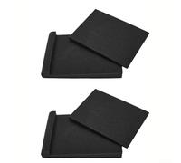 Schiuma acustica per cuscinetti da 2 o 4 pezzi per monitor da studio, isolamento degli altoparlanti, riduce le vibrazioni del suono e la distorsione per un audio migliorato (B)