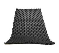 Schiuma assorbente per il suono, 80 x 25 cm, schiuma con superficie liscia, assorbe il suono autoadesivo, isolamento del cofano 'auto, ignifuga per motore, portiere, tetto e trunk