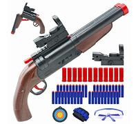 Schiuma Blaster Toy - Doppio Tubo Morbido Proiettile Pop-Up Shell, 2-in-1 Pistola Blaster Schiuma, Regalo Per Bambini, Giocattolo Giovanile Soft Bullet Education Model Game, 6+Boys…