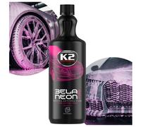 Schiuma detergente attiva e colorata per autolavaggio K2 BELA NEON PRO 1L Rosa F