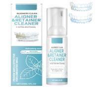 Schiuma detergente da per allineatori trasparenti e apparecchi di contenzione; schiuma delicata al gusto di menta fresca per la pulizia quotidiana e la rimozione delle macchie superficiali (1Pezzo)