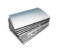 Schiuma di alluminio autoadesiva 10 pz/set Cuscinetti isolanti autoadesivi for isolamento acustico Foglio di alluminio for modifica cofano e porta for la riduzione del rumore(10PCS silver)