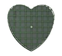 Schiuma Di Tappo Di Fiore Con Aspirazione - Blocchi Di Schiuma Bagnata Verdi A Forma Di Cuore | Schiuma Di Fiore Per Disposizioni Floreali A Forma Di Cuore | Blocchi Di Spugna Di Fiori Con Aspi
