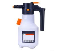 Schiuma elettrica portatile da 2 litri - Dispenser professionale per shampoo auto con alta pressione dell'aria per tubo da giardino e cura del veicolo, bianco (bianco)