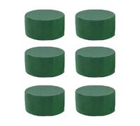 Schiuma floreale - Confezione da 6 mattoncini rotondi a cilindro verde bagnato | Schiuma floreale resistente assorbente | Garden Home Flower Holder Foaiam per la disposizione dei fiori