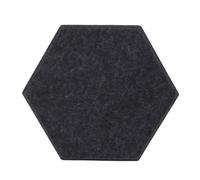 Schiuma fonoassorbente autoadesiva ad alta densità for trattamento acustico Per studio, ufficio, trattamento(Dark gray,6pcs Hexagon)