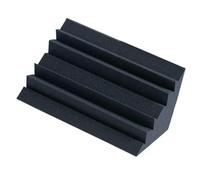 Schiuma fonoassorbente ignifuga ad alta densità, schiuma fonoassorbente a cuneo, pannello di trattamento acustico, assorbimento acustico angolare, 12 cm x 12 cm x 25 cm
