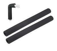 Schiuma isolante for tubi, 1 pezzo nero, tubo in schiuma a celle chiuse, tubolare in gomma, antigelo, fiamma(110mmx20mmx2m)