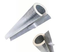 Schiuma isolante for tubi, foglio di alluminio autoadesivo antigelo e ritardante fiamma, for invernali, lunghezza 95 cm(90mmx20mm)